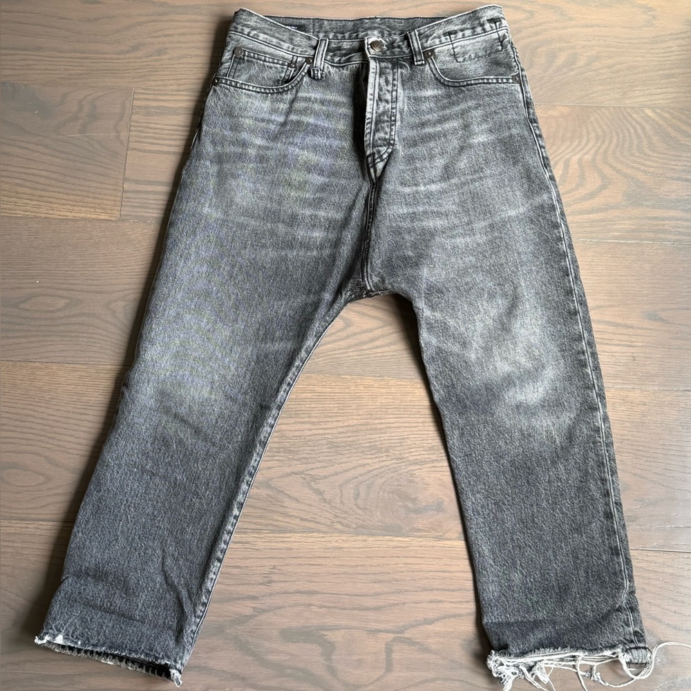 R13 Tailored Drop Crotch Jeans